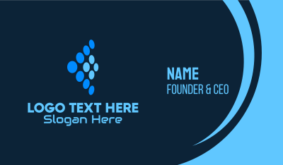 Blue Digital Company Business Card Image Preview