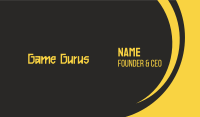 Bold Yellow Clan Font Business Card Image Preview