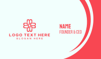 Medical Red Cross Business Card Design