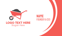 Red Wheelbarrow Business Card Image Preview