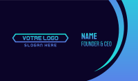 Futuristic Wordmark Business Card Image Preview
