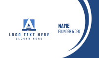 Corporate Blue Letter Business Card Design