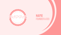 Cupcake Circle Tag Business Card Image Preview