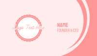 Cupcake Circle Tag Business Card Preview