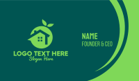 Fresh Green Home Business Card Image Preview
