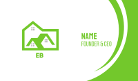 Green Box House Business Card Image Preview