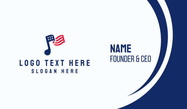 American Musical Note Business Card Design Image Preview