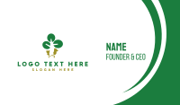 Playing Tree Animals Business Card Preview