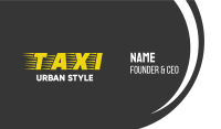 Taxi Cab Font Text Business Card Image Preview