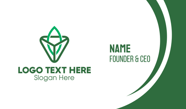 Triangle Gem Outline Business Card Design Image Preview