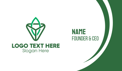 Triangle Gem Outline Business Card Image Preview