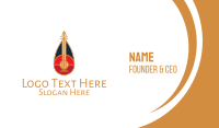 Medieval Banjo Instrument Business Card Image Preview