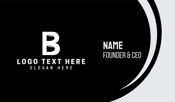 Bullet Letter B Business Card Design Image Preview