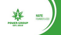 Cannabis Wrench Business Card Image Preview