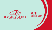 Futuristic Red Car Business Card Image Preview
