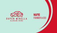 Futuristic Red Car Business Card Image Preview