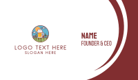 Beer Garden Brewery Business Card Image Preview