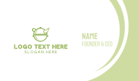Green Antique Teapot Business Card Image Preview