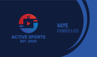 Sports TV Broadcast Business Card Design