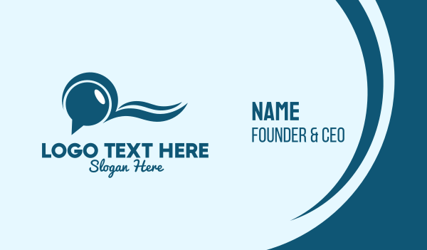 Speech Bubble Wave Business Card Design Image Preview