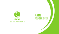 Leaf Letter E Business Card Image Preview