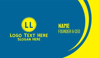 Kiddie Text Lettermark Business Card Image Preview