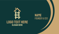 House Ladder Roof Business Card Design