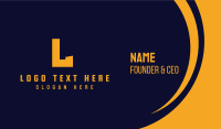 Automotive Letter Business Card Image Preview