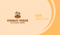 Organic Donut Dessert Business Card Design