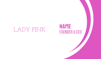 Pink & Vintage Font Business Card Image Preview