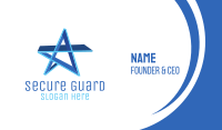 Blue Star Business Card Image Preview