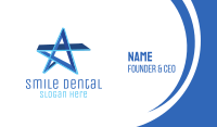 Blue Star Business Card Image Preview