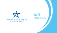 Blue Star Business Card Preview