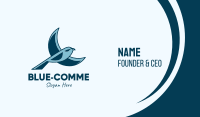 Blue Bird Flying Business Card Image Preview