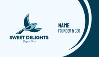 Blue Bird Flying Business Card Image Preview