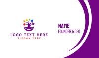 Colorful Purple Tree Business Card Image Preview