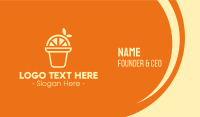 Organic Orange Juice Business Card Image Preview