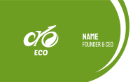 Abstract Eco Bike Business Card Image Preview