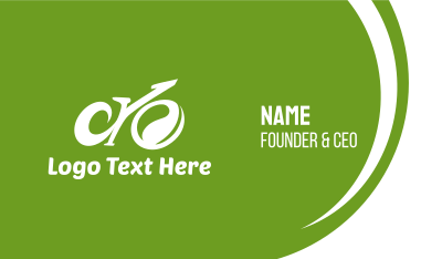 Abstract Eco Bike Business Card Image Preview
