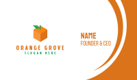 Orange Cube Business Card Image Preview