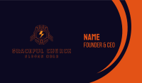 Orange Energy Helmet  Business Card Image Preview