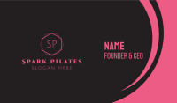Pink Hotel Lettermark Business Card Image Preview