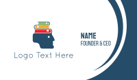 Head & Books Business Card Image Preview