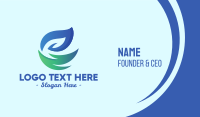 Eco Natural Leaf  Business Card Image Preview
