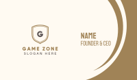Golden Shield Business Card Image Preview