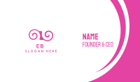 Pink Swirl Business Card Image Preview