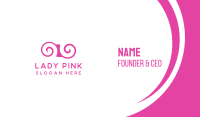 Pink Swirl Business Card Image Preview