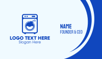 Blue Laundromat Bomb Business Card Image Preview