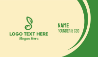 Simple Musical Leaf Business Card Image Preview