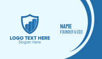 Security Shield Graph Business Card Image Preview